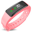 Full pass W3 intelligent heart rate bracelet micro letter Internet information display touch big screen 30 meters waterproof men&women sports watch Apple Huawei millet phone universal blue