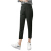 Antarctic nanjiren casual pants female simple wild feet pants fashion nine points Harlan pants female models black S 15564