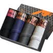 Playboy PLAYBOY 5546 Men&39s underwear 4 gift box shorts male triangle underwear multi-color XXXL