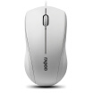 Peno Rapoo N1200 Wired Mouse Mute Mouse Office Mouse USB Mouse Notebook Mouse White