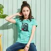 Semir T-shirt summer Korean version of the cotton round neck T fun printing primer shirt 12216000043 dark blue L