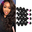 7A Peruvian Virgin Hair Body Wave 4 bundles 100 Unprocessed Peruvian Body Wave Virgin Human Hair Extension Weave Weft Natural Col