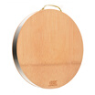 Jia Chi whole bamboo circular cutting board 36 cm thick chop plate stainless steel cutting board JC-ZH35 Φ35 36cm Jia Chi whole bamboo circular cutting board 36 cm thick chop plate stainless steel cutting board JC-ZH35 Φ35 36cm