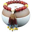 Looking for platinum Milpro car stalls pearl agate stalls Buddha beads dragon stone car inside the jewelry perfume seat hanging beads out of the pendant - tiger agate