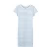 Semir Dresses Women&39s round necklace simple stripes Straight skirt Korean version 12216140009 White red tone M