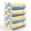 Gold cotton towel GA1087W gray&blue vertical stripes 4 pieces 70 34cm 91g article