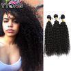 YYONG Brazilian Curly Virgin Hair Weave 3 Bundles Brazilian Virgin Hair Curly 8A Brazilian Kinky Curly Human Hair Extentions