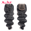 7A Grade Body Wave Hair Lace Closure Bleached Knots Closure 44 Malaysina Virgin Hair Lace Closure Human Hair Free Middle 3 Part