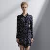 Marc Rebecca Marc Rebecca temperament silk silk large size was thin silk silk dress 72008E possession of blue color L code