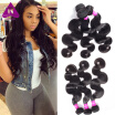 Virgin Human Hair Products Unprocessed Indian Virgin Hair Body Wave 3 Bundles Cheap Weave Online Natural Black Color Fast Shipping