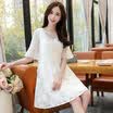 Siberian Woman 2017 White Fashion Blouse Short Sleeve Riding Shirt Sleeve Set S71R0701A7L White L