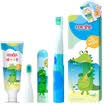 Shu Ke baby electric toothbrush set boy section also known as sound wave electric toothbrush set crocodile models new&old packaging random hair