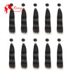 CZ Hair Indian Straight Hair 10 Bundles High Quality 100 Unprocessed Virgin Human Hair Weave 10pcslot Natural Black