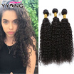 YYONG Wet And Wavy Hair Style Bundle Deals Indian Curly Human Virgin Hair Bundles Kinky Curly Weave Virgin Human Hair Bundles