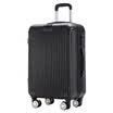 Y6 Trolley Case Large Capacity Baggage Travel Box Boarding Pass Information ABS zipper boarding box 24 inch 5300-24 black