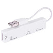 Yixing Lai ECOLA multi-in-one high-speed USB card reader 64GB can be read directly Phone card CRD-016WT white
