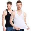 Jingdong supermarket Bosideng men&39s vest 2 loaded men&39s sports cotton vest stretch self-cultivation sleeveless men&39s underwear black white-xXL