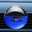LAMBOR car perfume car perfume air conditioning outlet perfume round sea breeze blue