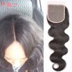 Fast Shipping Peruvian Lace Closure Bleached Knots Free Middle 3 Part Peruvian Hair Closure Straight Cheap Lace Closure Piece