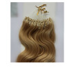 18"20"22"24" 100 Brazilian Virgin Hair Natural Blonde Body Wave Micro Bead Loop Ring Hair Extension