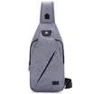 Tianyi TINYAT Korean version of the trend of small backpack men&39s chest bag leisure Messenger bag running riding pockets sports bag waterproof shoulder bag T609 gray