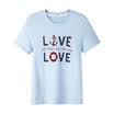 Semir T-shirt short-sleeved T-shirt women&39s round neck shirt embroidery printing students 12216000011 light blue L
