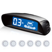 Iron general steelmate car reversing radar before&after radar 6 probe general models - white
