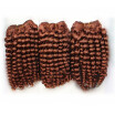 Free Shipping Auburn Weave Hair 3pcslot Mix Length 100 Brazilian Virgin Remy Hair Auburn Curly Hair Extension Weft