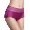 Jingdong supermarket the United States&Ya Ting 3 installed Seamless sexy ladies underwear hollow lace underwear female simple gray glass gold dream purple L code