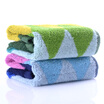 Yaguang towel home textiles cotton yarn-dyed soft water-absorbing color of the cotton square two pieces of blue green 34 34cm 45g