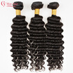 8A Grade Brazilian Virgin Hair Deep Wave 100 Real Human Hair Brazilian Deep Wave 3 Bundles 26 28 30 Inch Brazilian Cheap Hair