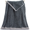 Sanli cotton selection twill corrugated satin bath towel 75 × 150cm men&women with soft&comfortable absorbent wrap towel ink gray