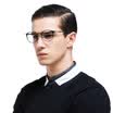 LOHO glasses life carbon fiber glasses frame male retro round frame light glasses frame female WT7507 tortoiseshell color