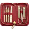 Jingdong Supermarket 777 Nail Knife Set Nail Scissors Repair Beauty&Beauty Combination 7pcs Set NTS-6016G Carmine Import