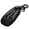 Huashi Toyota Highlander key bag hand sewing smart two-button black special steam key set keychain
