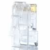 Ampang AMPCOM AMCAT5E50030 crystal head pure copper super five cable connector RJ45 engineering gold-plated 8P8C network cable connector 30 bag