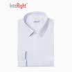 INTERIGHT upgrade free iron business men long sleeve shirt blue checkered 41 yards
