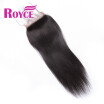 Brazilian Virgin Hair Straight Lace Closure 7A Unprocessed Human Hair Closure With Baby Hair Straight 4x4 Closure with Bleach Knot