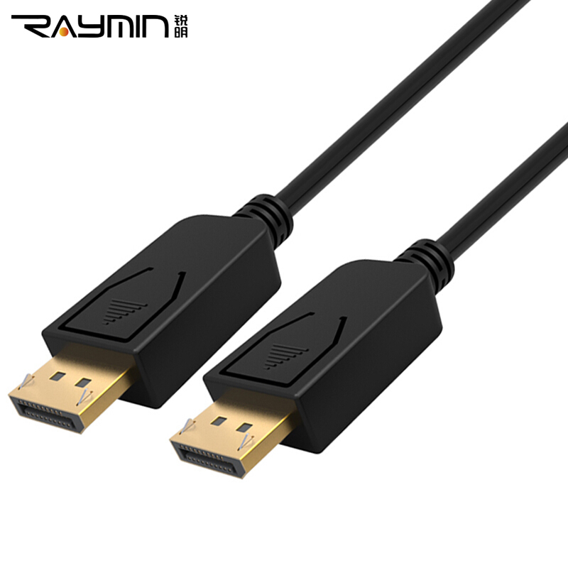Rui Ming RA260BK-0300 DP high-definition line DisplayPort cable version 12 4K 2K computer connected display audio&video cable gold-plated head 3m black