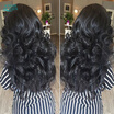 Bohemian Loose Wave Virgin Hair 3 Budles Cheveux Bresilien Angie Queen Real Virgin Hair Bohemian Loose Curly Hair Weave