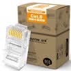 Shanze SAMZHE SJ-C06 Engineering for more than six types of gold-plated non-shielded crystal head six network cable connector original RJ45 computer network 8-core connector 100 box