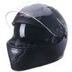 Tanked Racing Motorcycle Helmet Electric Battery Car Helmet with Bib Double Lens T129 Autumn&Winter Full Helmet XXL Code White