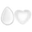 Beauty skin silicone puff puff 2 loaded MF5072 water droplets heart-shaped transparent jelly universal BB cream foundation do not eat powder make-up puff
