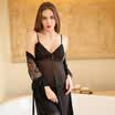 Lok Manxi sexy underwear sexy skirt suit lace temptation black