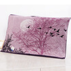Gold towel textile cotton thicker pillowcases single elegant ink painting gray 200g 52 80cm