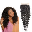 beauty length Peruvian virgin hair closure deep wave Peruvian human hair lace closure cheap 44 lace closure