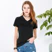 Red bean IDF women&39s wild simple short-sleeved T-shirt female FTD7209B 04 white 165 88A