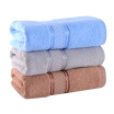 Jingdong Supermarket Jia Bai Zi Yarn Essential Cotton Thickening Soft Water-absorbent Towel Three-piece Blue Gray Brown 34 76cm 120g Article 3