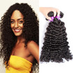 Virgin Mongolian Wavy Virgin Hair Human Hair Bundles Deep Wave Mongolian Curly Hair Extensions for Black Women