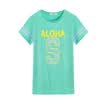 Semir Semir short sleeve T-shirt summer ladies round neck letters printed straight t-shirt Korean version 12216000038 ice blue M